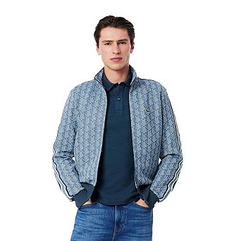 Lacoste Mens Monogram Jacquard Track Jacket