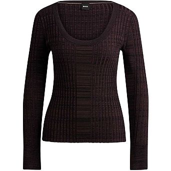 Boss Womens/Ladies Viscose Scoop Neck Sweater Top