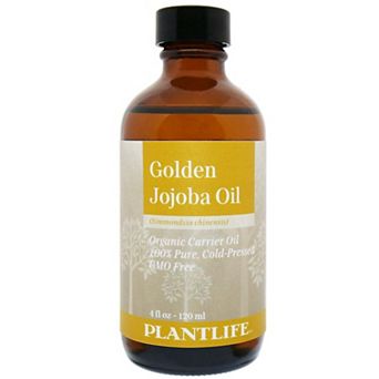 Plantlife Organic Golden Jojoba Carrier Oil for Decorative Aroma Blending, 4 oz