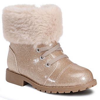 HOMEHOT Girls Boots Ankle Boot Warm Winter Shoes with Zipper