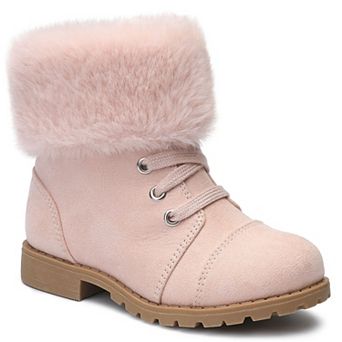 HOMEHOT Girls Boots Ankle Boot Warm Winter Shoes with Zipper