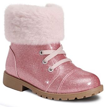HOMEHOT Girls Boots Ankle Boot Warm Winter Shoes with Zipper