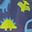 Blue Printed Dinos