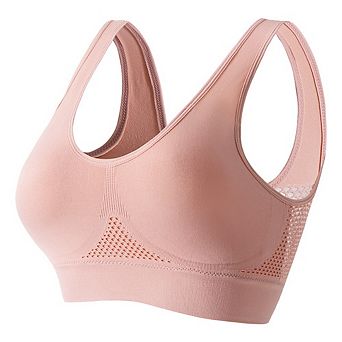 Plus Size Women Seamless Wireless Full Coverage Padded Bra