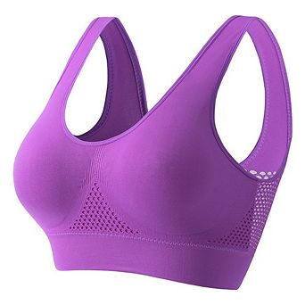 Plus Size Women Seamless Wireless Full Coverage Padded Bra