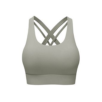 Women High Support Running Criss Cross Back Sports Bras