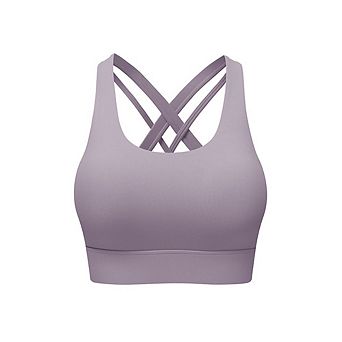 Women High Support Running Criss Cross Back Sports Bras