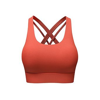 Women High Support Running Criss Cross Back Sports Bras