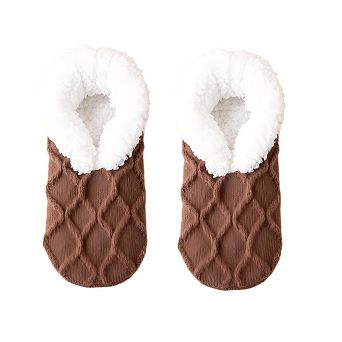 Women Sherpa Lined Fuzzy Slipper Socks Cozy Warm Winter Indoor Floor Socks