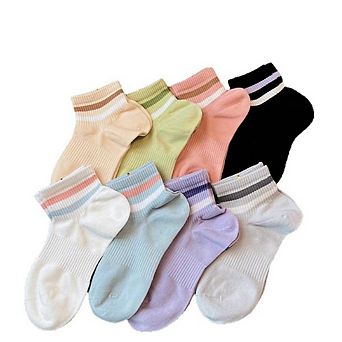 8 Pairs Women Ankle Socks Athletic Cotton Breathable Casual Mini Crew Socks