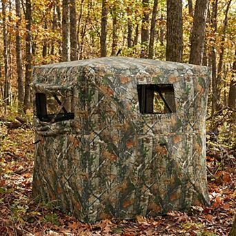 Outsunny Hunting Blind for 2 Person, Pop Up Blind with 270-Degree View