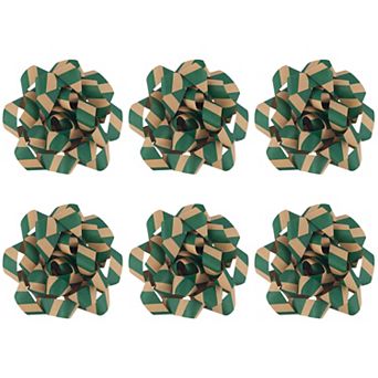 Striped and Star Patterned Gift Wrapping Bow