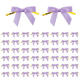 Satin Bows with Twist Ties for Gift Wrapping