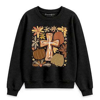 Fall Blessings Sweatshirt, Autumn Christian Faith Sweater