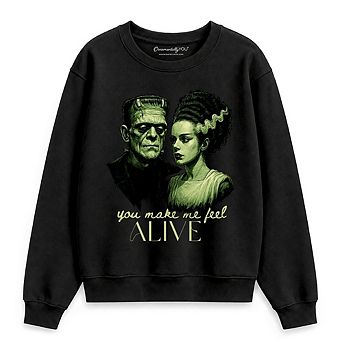 Frankenstein & Bride You Make Me Feel Alive Sweatshirt