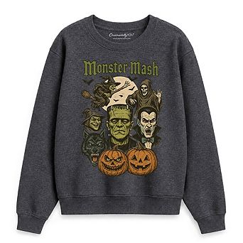 Monster Mash Classic Sweatshirt, Halloween Monsters Sweater for The Spooky Season