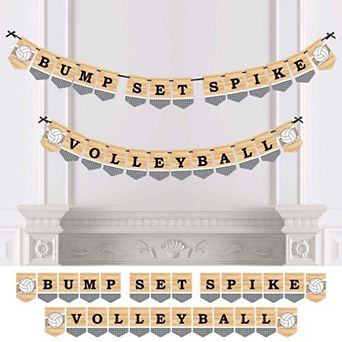 Big Dot Of Happiness Bump, Set, Spike Volleyball Bunting Banner Party Decorations