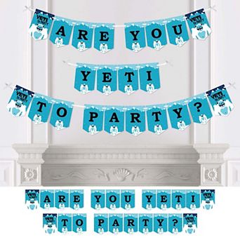 Big Dot Of Happiness Yeti To Party - Bunting Banner - Party Decor - Are You Yeti To Party