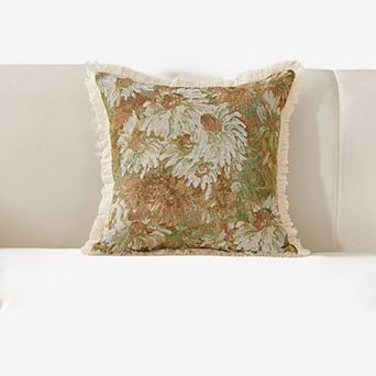 Cotton Throw Pillow 17.7×17.7 in Soft Decorative Cushion for Sofa Bed Chair