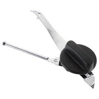 Stainless Steel Can Opener, Rubber Plastic Handle Bottle Opener, Labor-saving Botter Cap Opener