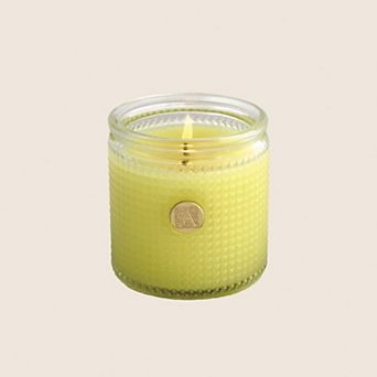 Aromatique - Lemon Basil - Elegant Essentials - Textured Glass Candle