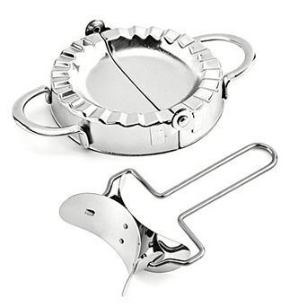 Stainless Steel Dumpling Empanada Maker Dough Cutter and Dumpling Mold set of 2
