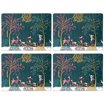 Sara Miller Woodland Tales Set of 4 Placemats 15.7" x 11.7"