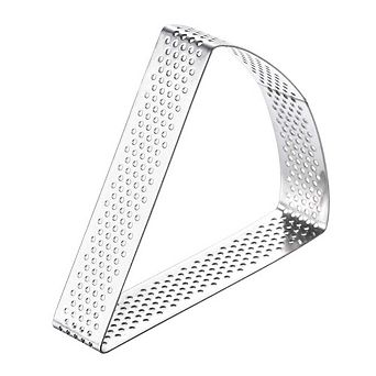 Stainless Steel Cake Ring, 3.7" X 3.4" Fan-shaped Baking Mold, Silver