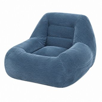 Storycute Corduroy Cloud Bean Bag Couch, No-Assembly Lounge Chair for Adults