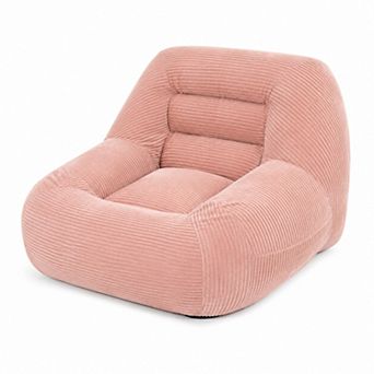 Storycute Corduroy Cloud Bean Bag Couch, No-Assembly Lounge Chair for Adults