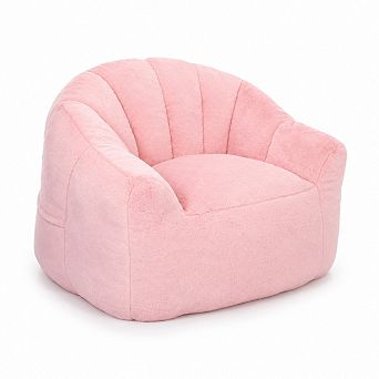 Storycute Faux Fur Bean Bag Sofa Chair with Armrests, Removable Cover & High-Density Memory Foam