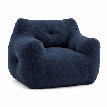 Storycute Teddy Bean Bag Sofa Chair with Armrests, Removable Cover & High-Density Foam