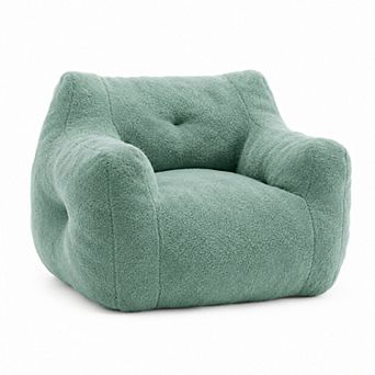 Storycute Teddy Bean Bag Sofa Chair with Armrests, Removable Cover & High-Density Foam
