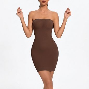 Strapless Shapewear for Women Full Slip shapewear dress Tummy Control slip