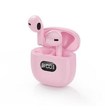Bluetooth Headphones Bass Stereo,with Noise Cancelling Mic,LED Display in Ear Earphones Clear Calls