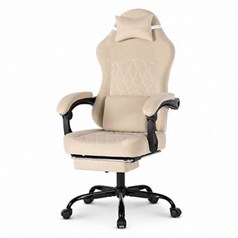 Storycute Ergonomic Velvet Gaming Office Chair with Massage Lumbar Support