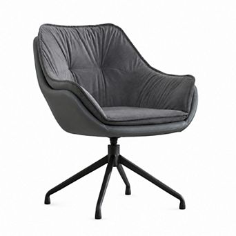 Storycute High Back Faux Leather Executive Office Chair with Lumbar Support