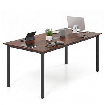 6ft Conference Table for 6 People, Rectangular Meeting Boardroom Table for Office