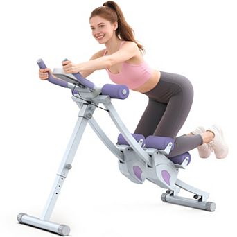 GIKPAL Foldable Ab Machine for Home Gym, Core & Abdominal Trainer, Max 440 Lbs