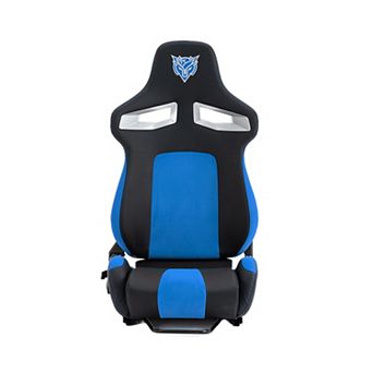 Reclinable Racing Seat with Slider, Universal PVC Bucket Seat, PU Leather Sports Chair