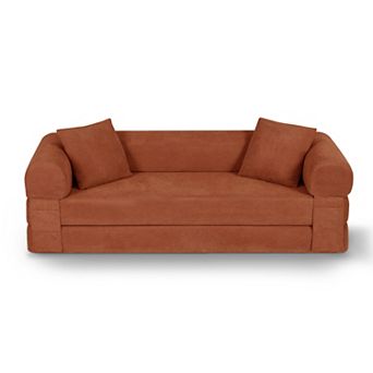 Convertible Sofa Bed, Boneless Folding Sleeper Sofa Queen with Storage
