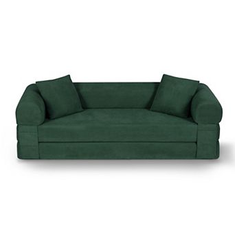 Convertible Sofa Bed, Boneless Folding Sleeper Sofa Queen with Storage