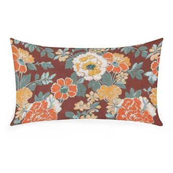 1 Pack Outdoor Lumbar Pillow Case, Waterproof Rustic Decorative Pillow Covers