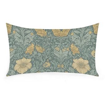 Indoor Outdoor Use Lumbar Pillow Cover, Waterproof Rustic Throw Pillow Cover