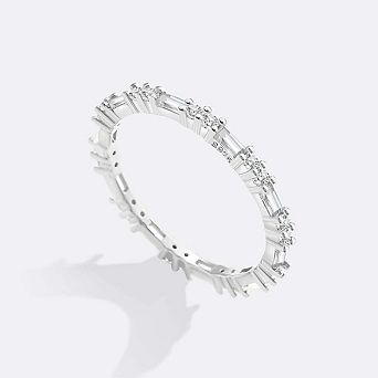 Baguette Gemstone Stacking Ring