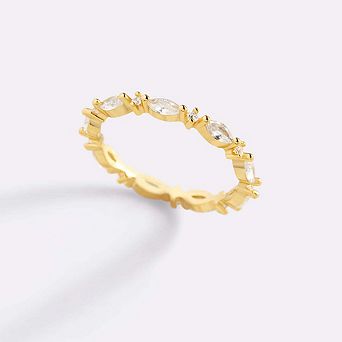 Marquis Gemstone Stacking Ring