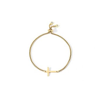 Sideways Cross Slider Bracelet