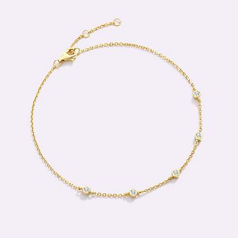 Bezel Set Diamond Bracelet