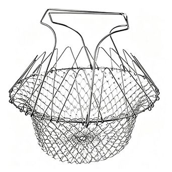 Stainless Steel Foldable Chef Cooking Deep Fry Basket
