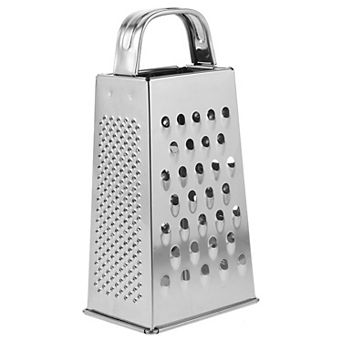 Stainless Steel Vegetable Grater Portable Metal Grater 4-sided Cheese Grater
